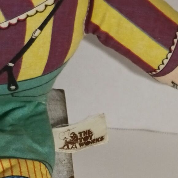 Vintage Toy Works Humpty Dumpty Kapok Doll 2 Faces Made in USA - Picture 5 of 9